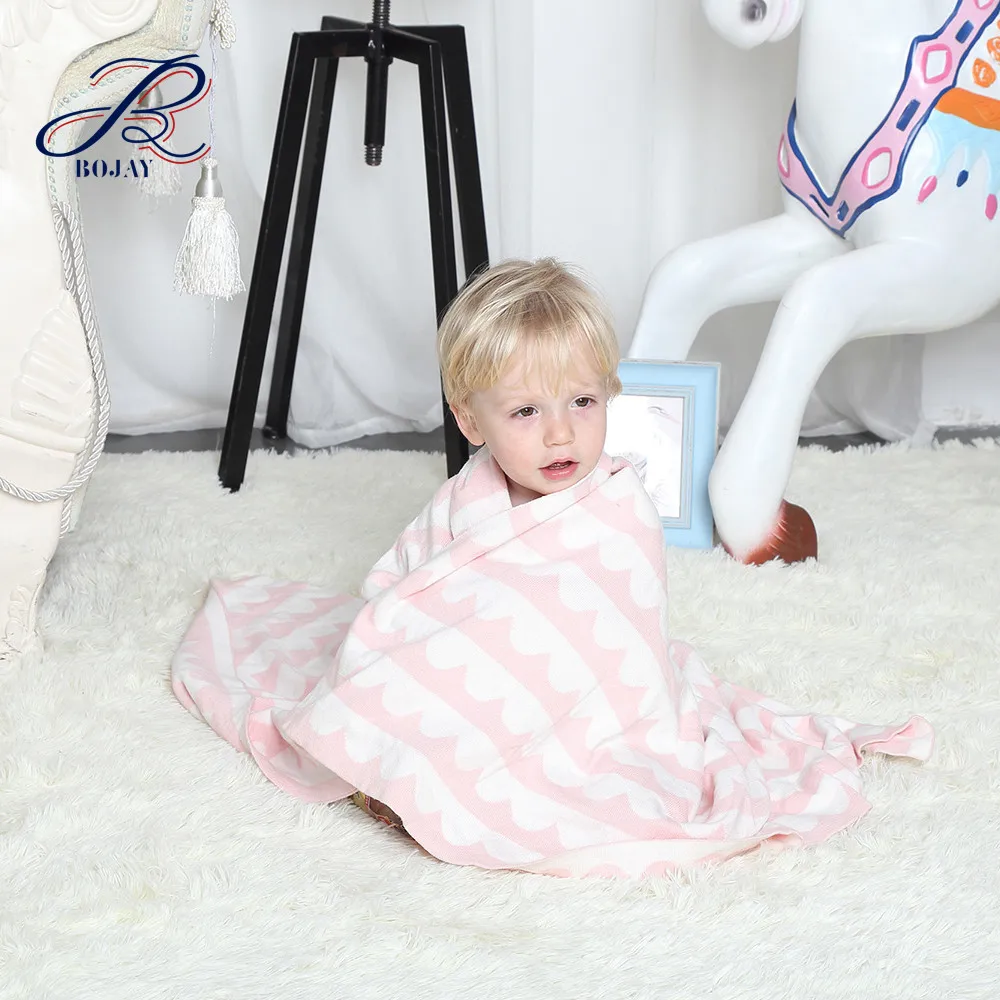 
Autumn Winter 100% Cotton Knitted Throw Heavy Baby Blanket For Children Nice Gift Soft Feeling 
