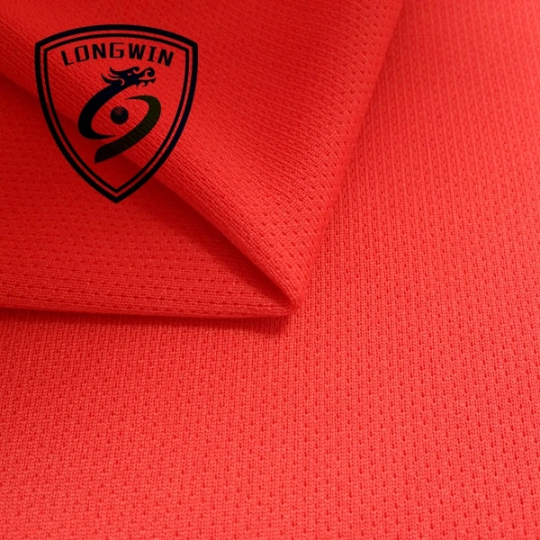 running t shirt  knit mesh clothing oekotex eco dyed solid color 100 polyester eyelet fabric