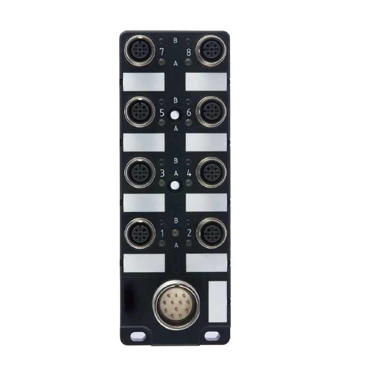 M12 8 Ports Distribution Boxes M12 Female Distribution Boxes with M23 Input Male Connector