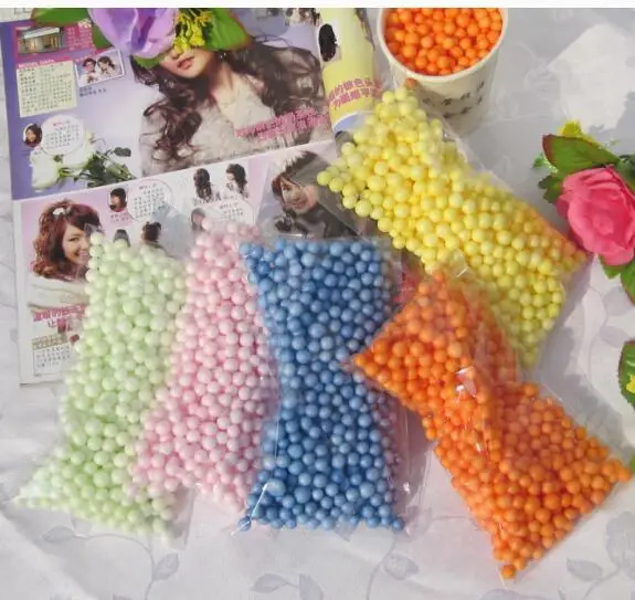 Пенопластовый слайм белого цвета пластиковые пенопластовые шарики сделай сам для украшения