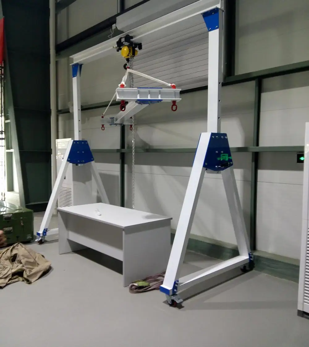 Aluminum alloy Folding Small Gantry Crane with JIB Arm
