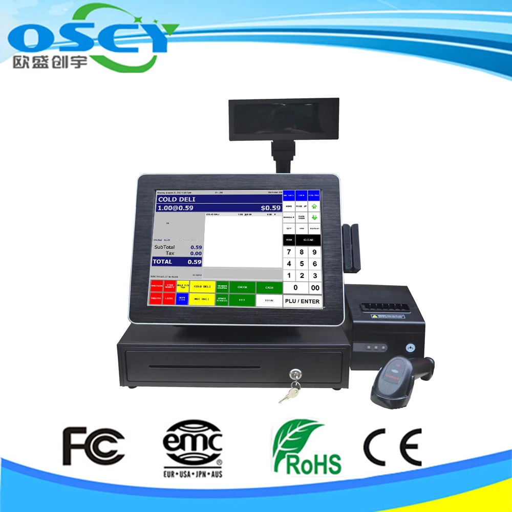 Retailer 15 Inch All-in-one Pc Best all-in-one pc Restaurant Pos