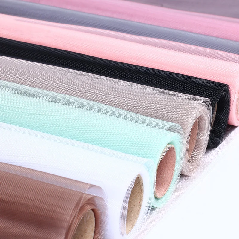 
Hot Sale Fresh Flower Wrapping Paper For Bouquets Packing Mesh 