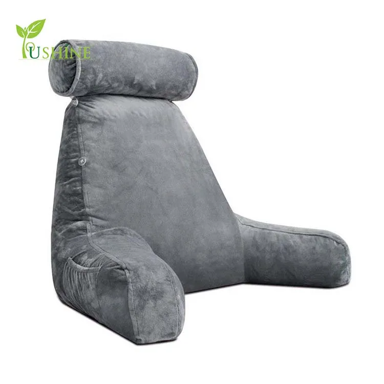 Home Fashions Bed rest pillow with arms read pillow/ ipad watching pillow