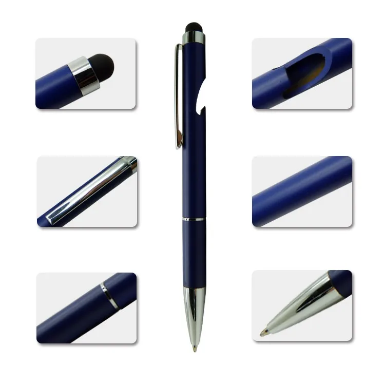 Stainless Steel Beer Bottle Opener Ball Pen Wine Bottle Opener Pen