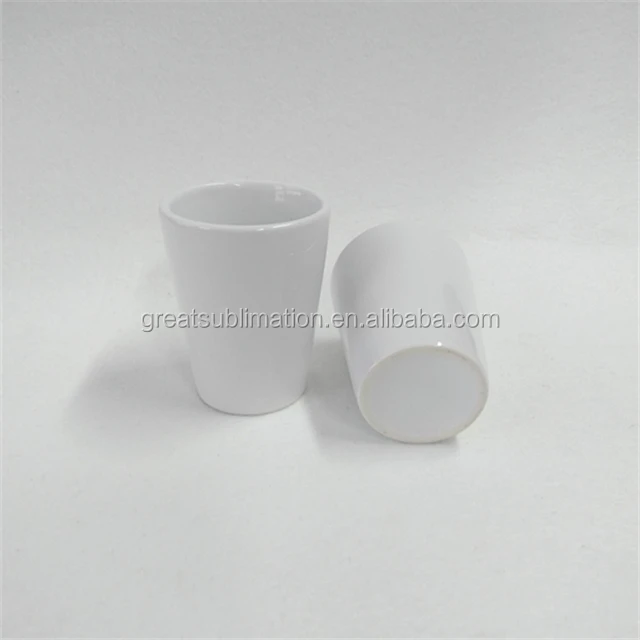 wholesale 2oz sublimation ceramic glass cup