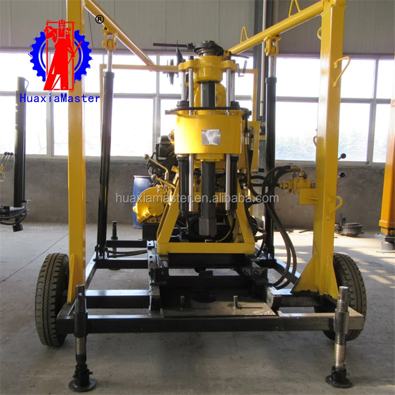 XYX-130 portable wheeled hydraulic 130m deep well bore machine for sale
