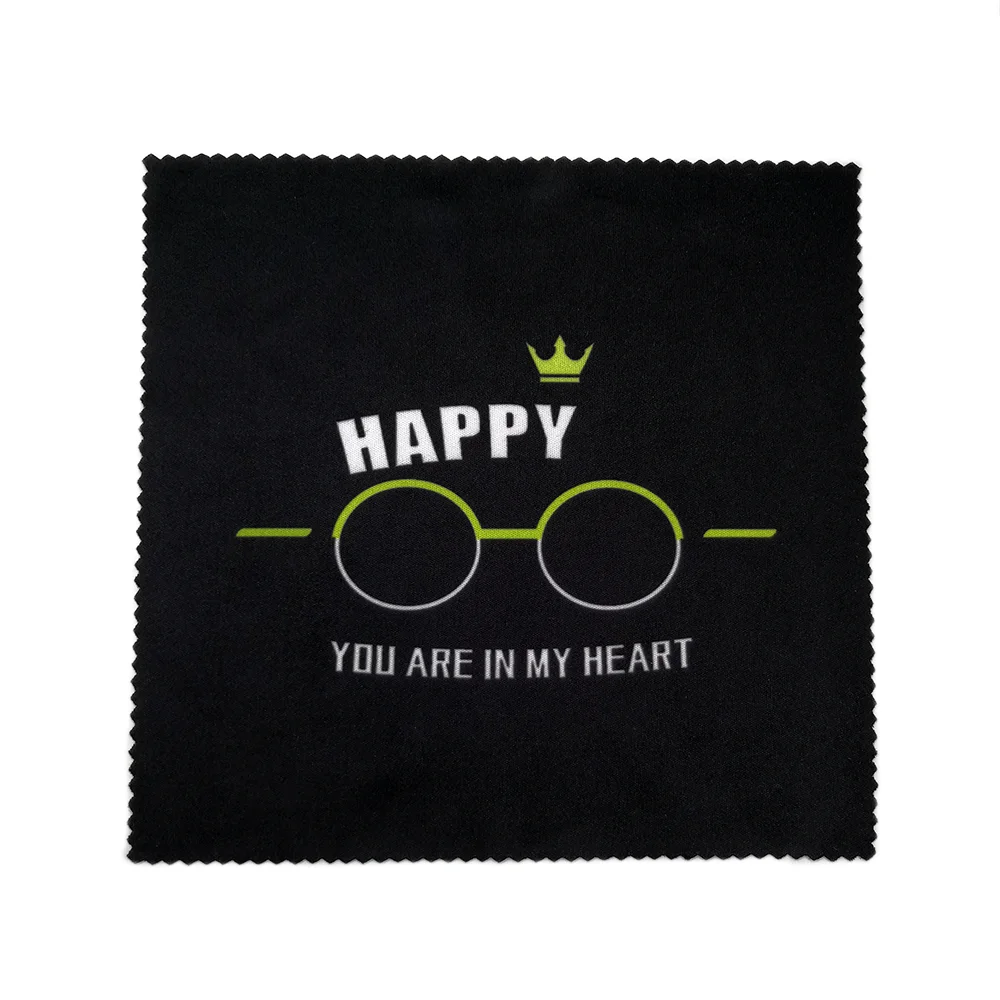 Салфетка для чистки очков из микрофибры с индивидуальным логотипом