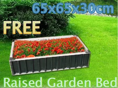 Прямая поставка с завода, стальная поднятая садовая кровать, мгновенная посадка, металл, 65 д * 65 Ш * 30 в см