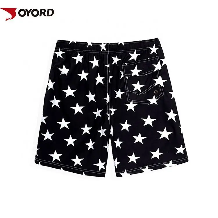 Пользовательские модные черные плавки с принтом звезд, шорты, Mem, купальник