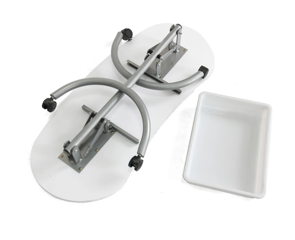 
portable and foldable manicure table with ABS drawer 