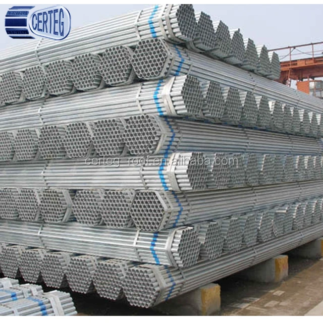 
Metal Material BS 1387 Hot Dip Galvanized ERW Water Steel Pipe Price 