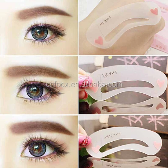 Eyebrow Drawing Card / eyebrow makeup tool / eyebrow template