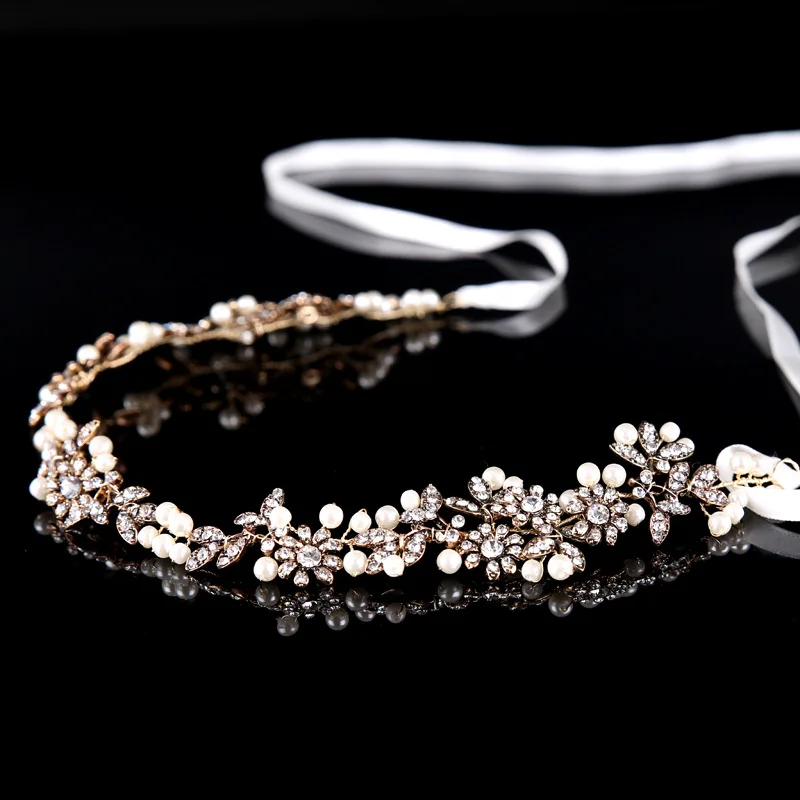 Wholesale Bridal Hair Accessories Hot Sale Crystal Bride Wedding Headdress Headband Hair Vine Hair Jewelry