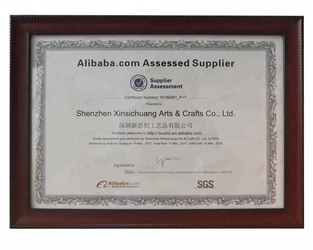 High quality wooden shadow box 3d handprint baby hospital bracelet frame kit