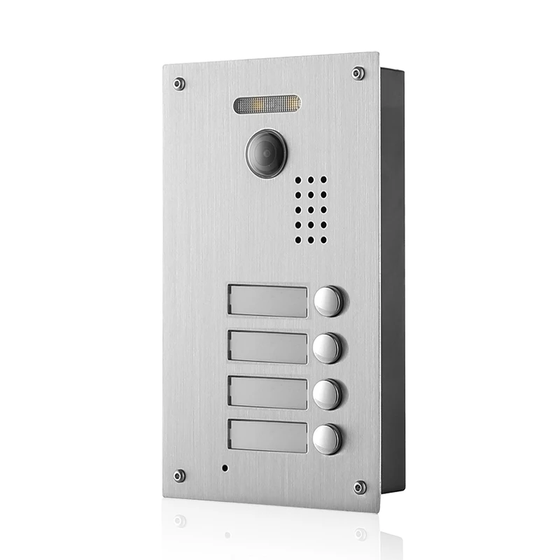 10 inch Villa Video Intercom For 4 Apartments Touch Screen Monitor Video Door Phone Doorbell Video Entry System