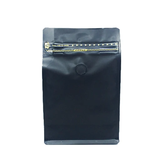 Food Grade Food Grade Packaging Practical Reusable Vented Zip Lock Coffee Packaging Bags With One-Way Valve
