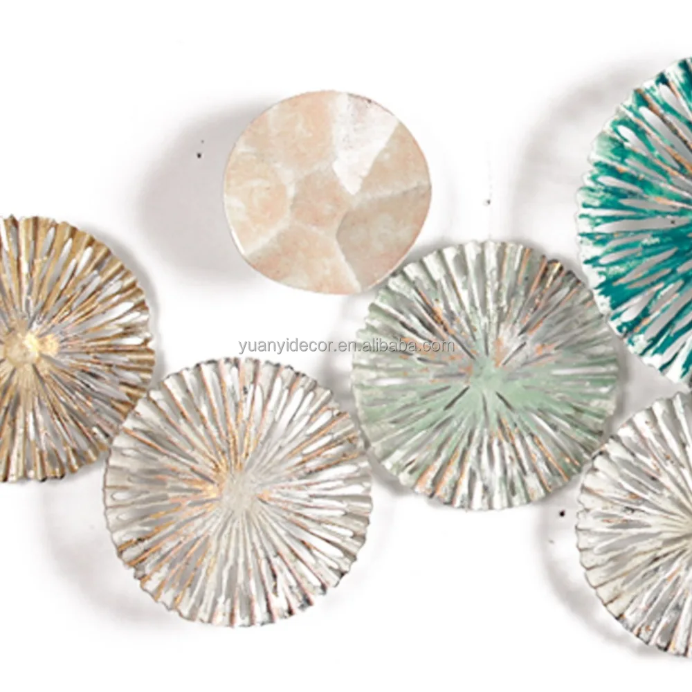 Best Selling Decorative Metal Lotus Leaf Wrought Iron Wall Art