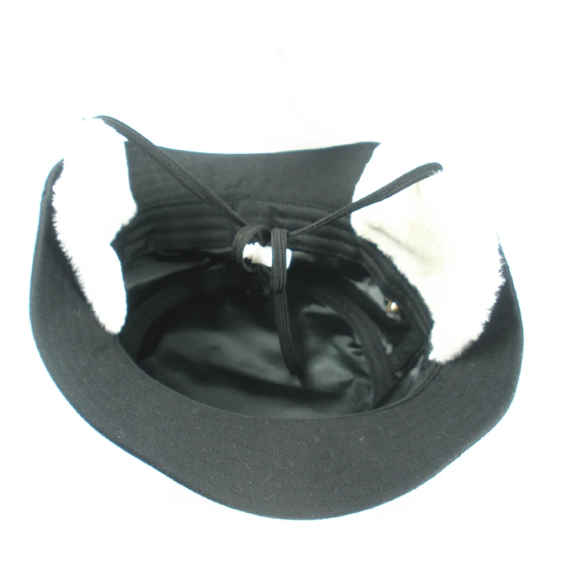 Custom Ear Cover flaps flat brim Bucket Cap and hat In Winter