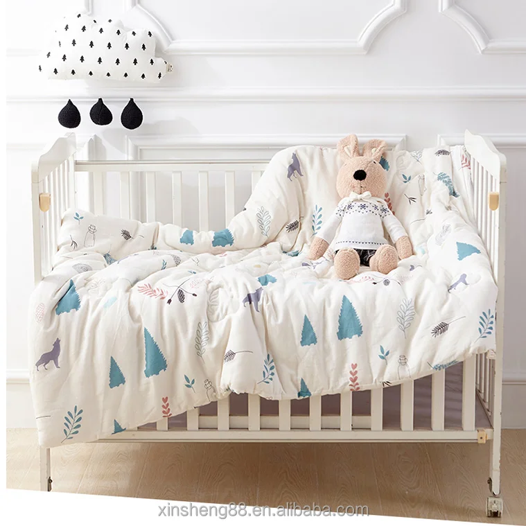 China Supplier 100% Cotton Printing Kids Bedding Set/Cartoon Baby Crib Bed Sheets