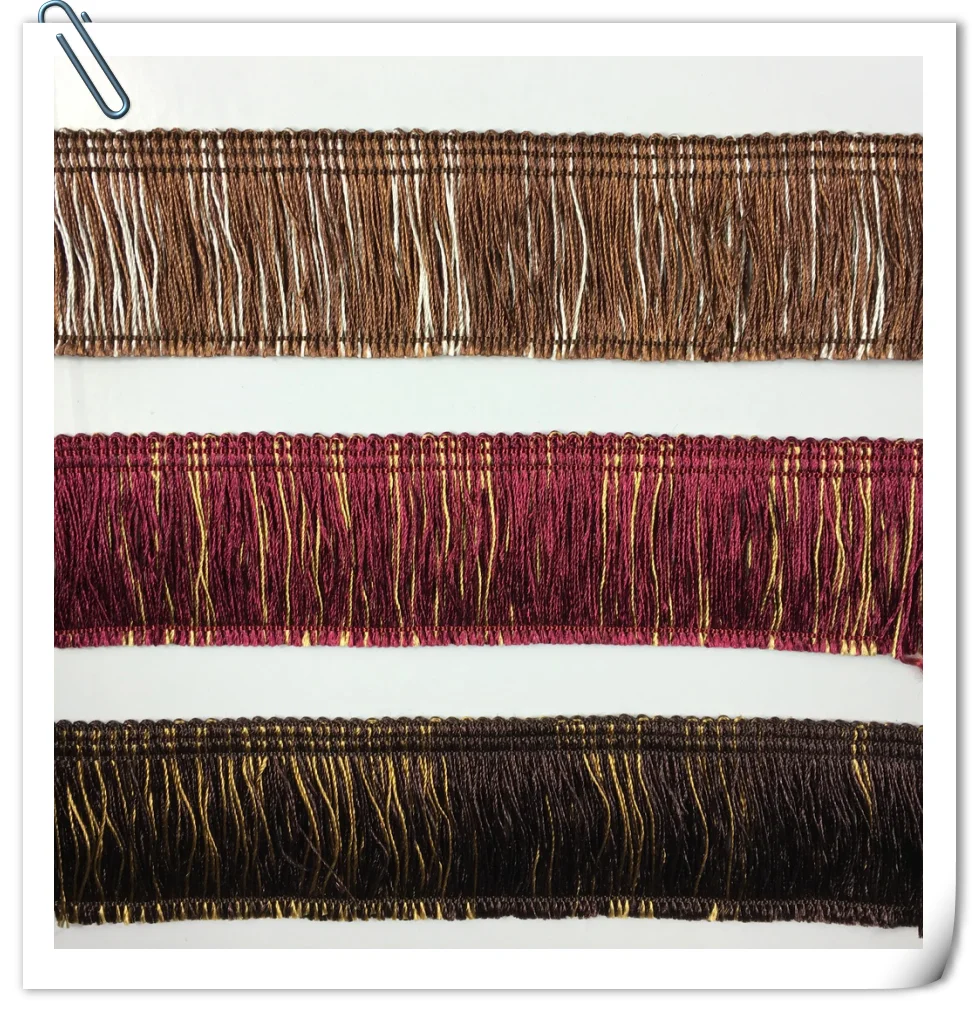 Wholesale House Quality Tassel Machine 5cm width cushion brush fringe