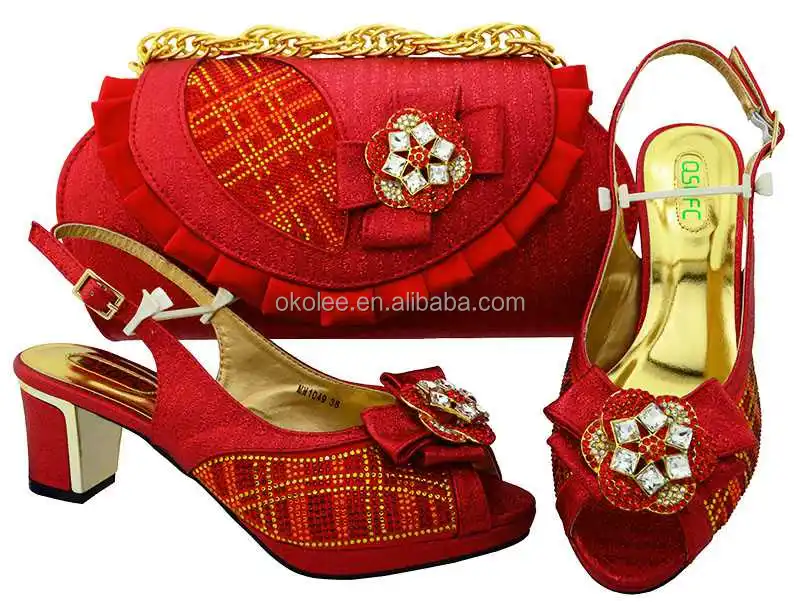 KB8483 New designs italian dress shoes with matching bags for african party size 38 to 43