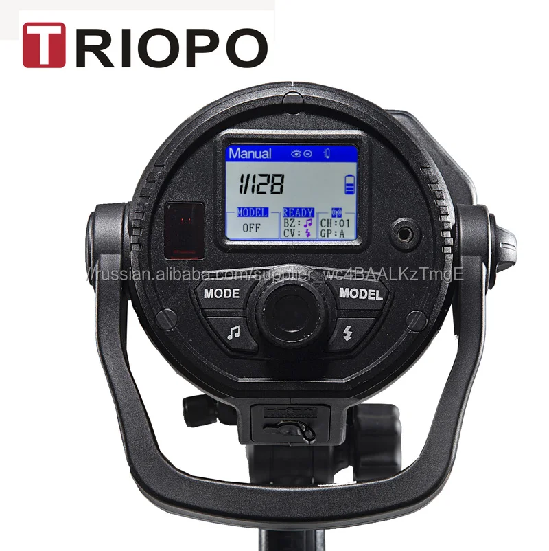 Professional TTL wireless outdoor strobe flash light with remote control and high speed sync