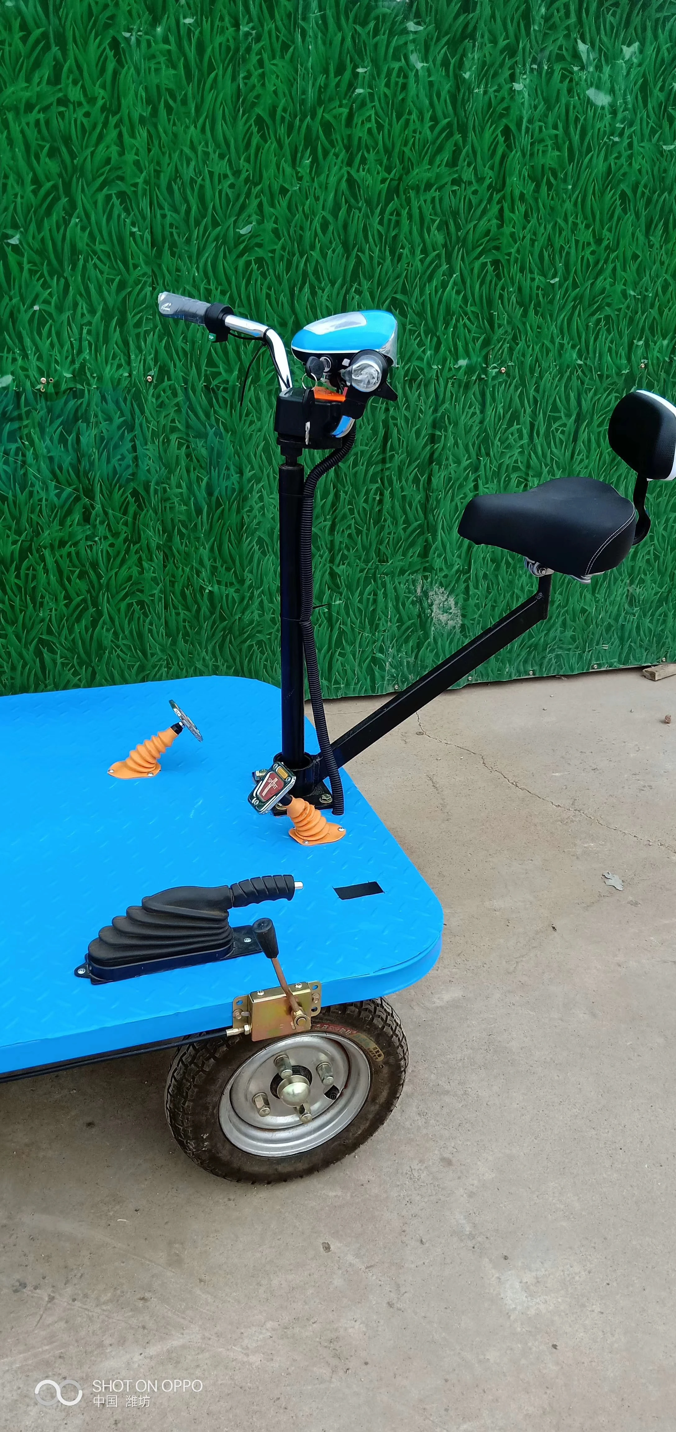 electric power flat cargo trailer