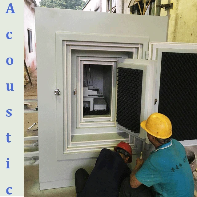 
sound isolation for testing noise cover rf anechoic chamber mobile audiometric box 