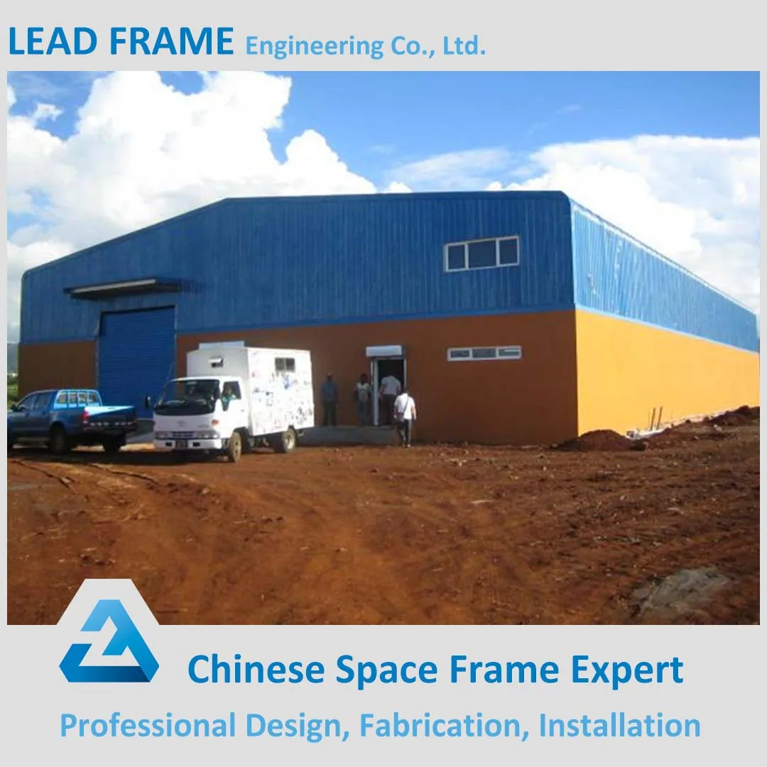 large area steel structure plant for industrial washing platform building