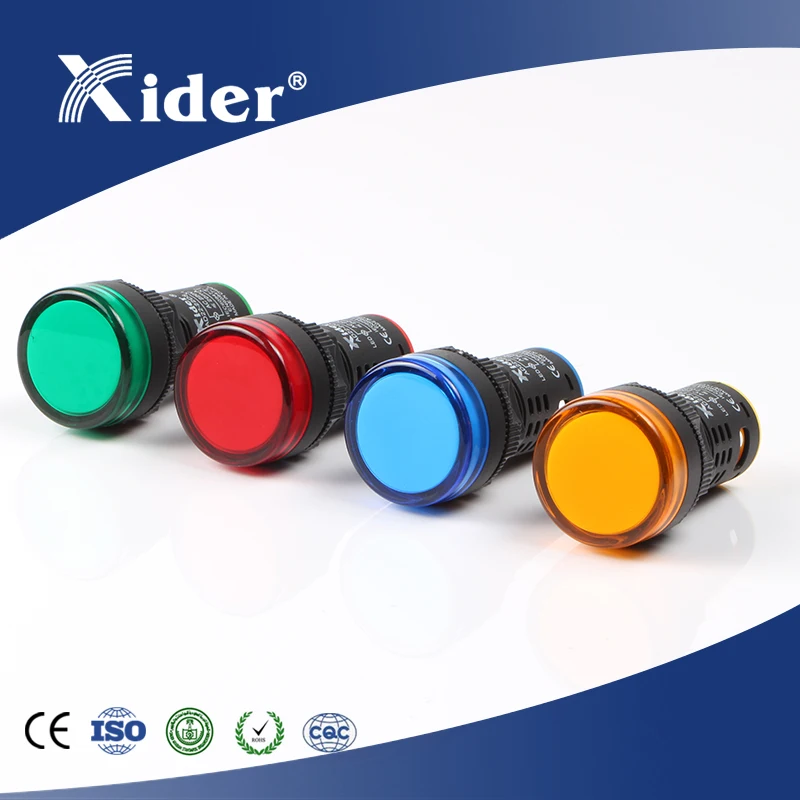 
XIDER Factory direct ad22 22ds 220v 230v AC 24vdc neon LED signal Indicator Lamp 