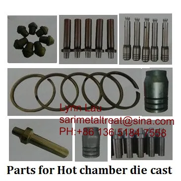 Plunger piston ring for zinc hot chamber die casting machine 50  45