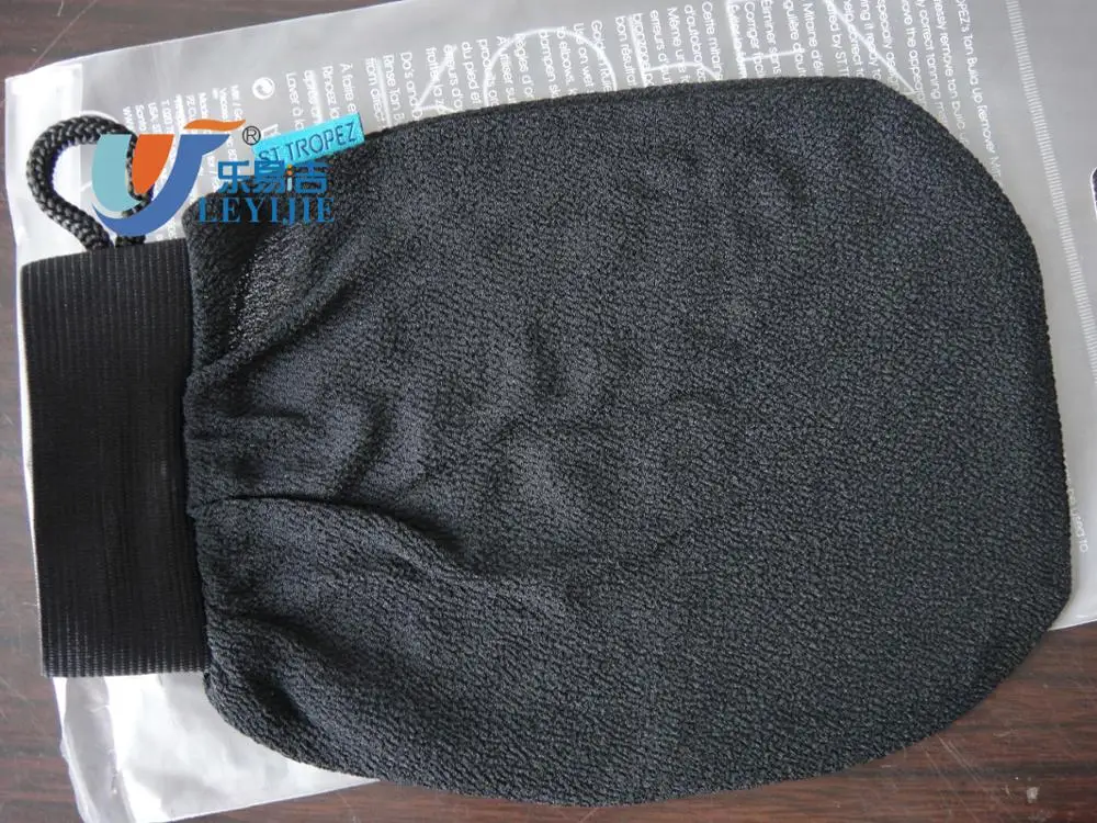Daily Needed Product Custom Printed Logo Blove Glove Scrubber Natural Viscose Hammam Spa Glove