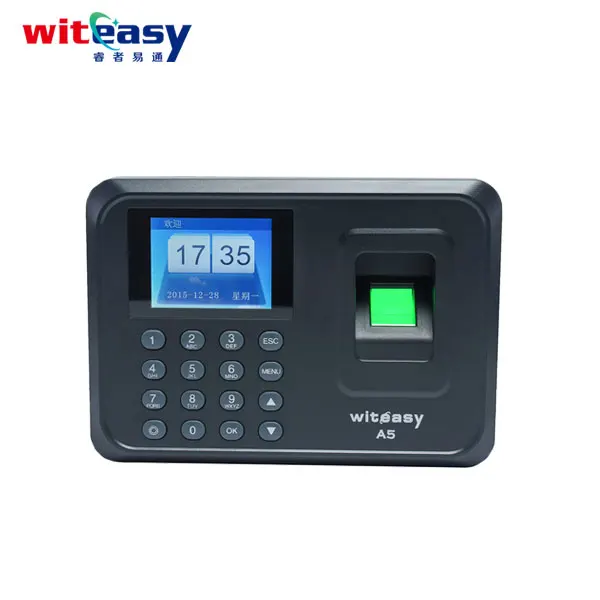 Witeasy A5 No Need Software to Download Payroll Report Biometric Time And Attendance Fingerprint Time Attendance System Terminal