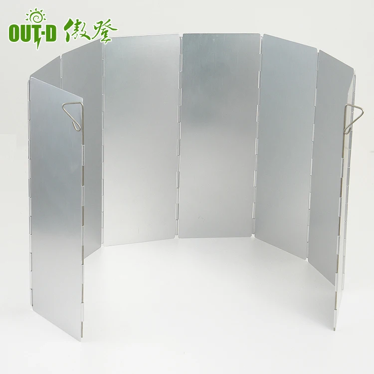 Durable cooking whole set camping travel portable lightweight windshield