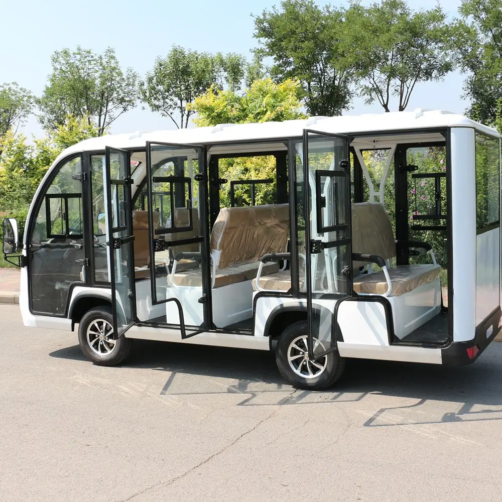 Zycar бренд с батарейным питанием пассажиров 11 экскурсионный автомобиль GD11-A11F