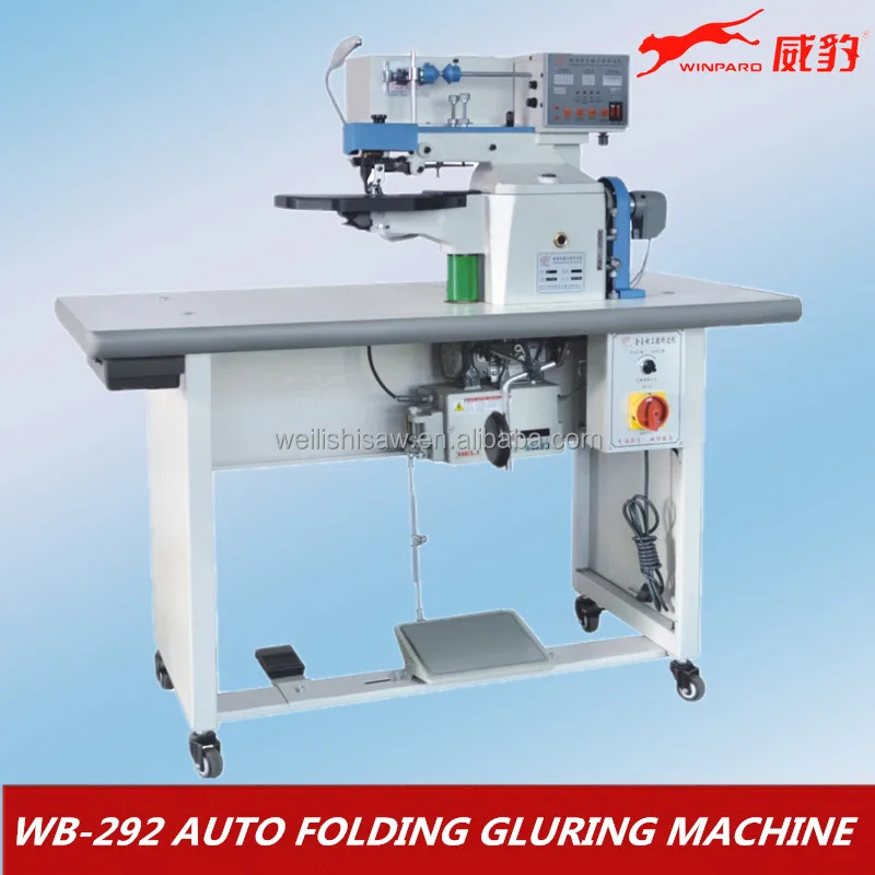 WB-373-474 Automatic Glue Folding Machine Industrial Sewing Machine Non Max. Sewing Thickness 28.5/25.5kg WINPARD