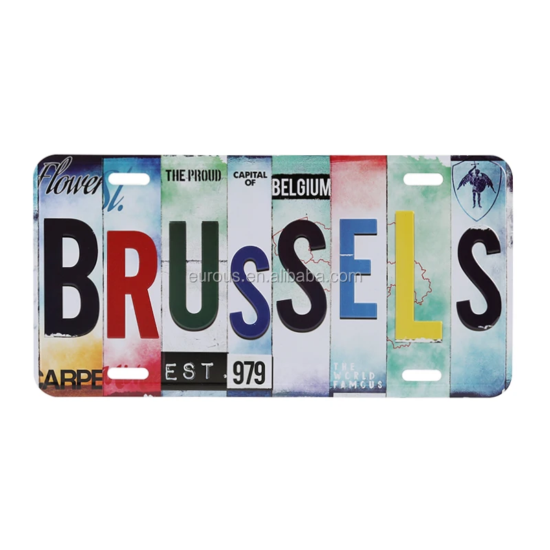 Factory Price Aluminum Mini Bike Number License Plate Design