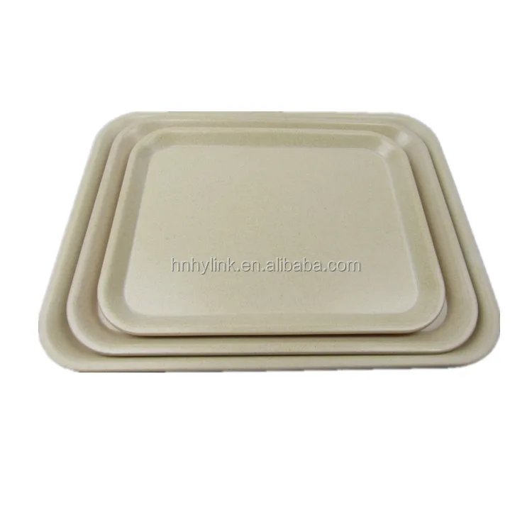 2022 Cheap Customized Rectangle Melamine Pizza Tray Picnic Tray Cake Serving Tray