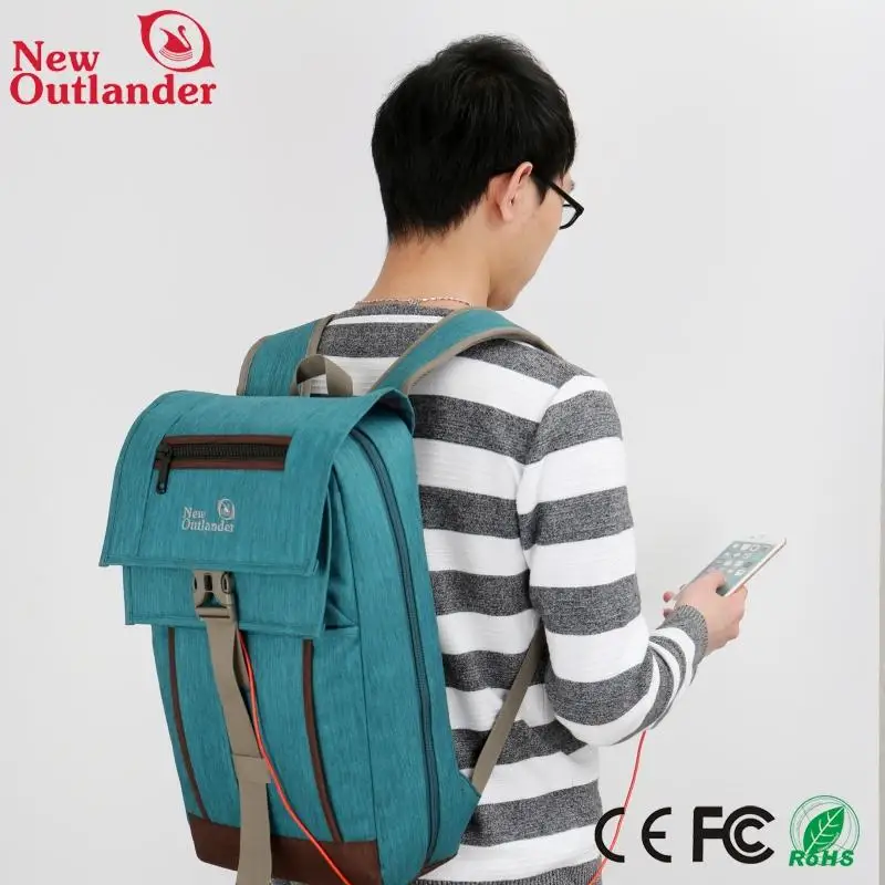 Wholesale New fashion cheap promotion unisex bagpack usb paid backpacks