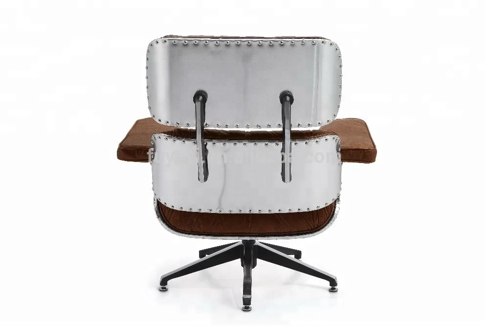 aluminum back classic leisure swivel chair