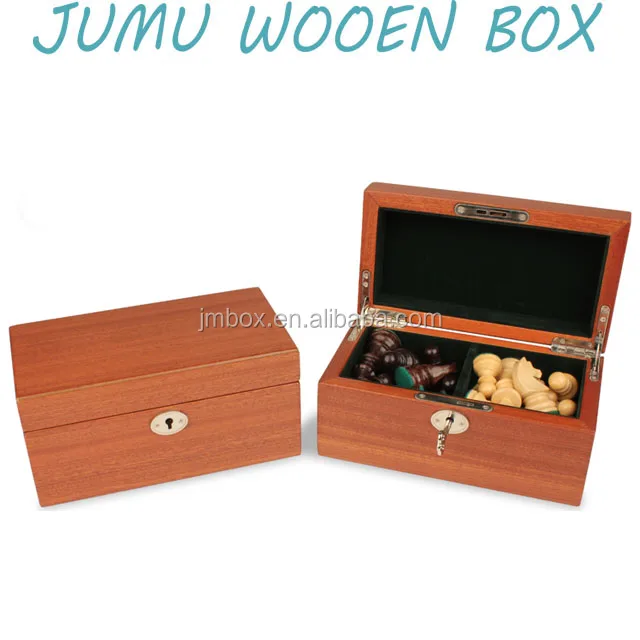 luxury mahogany wood chess gift packaging box