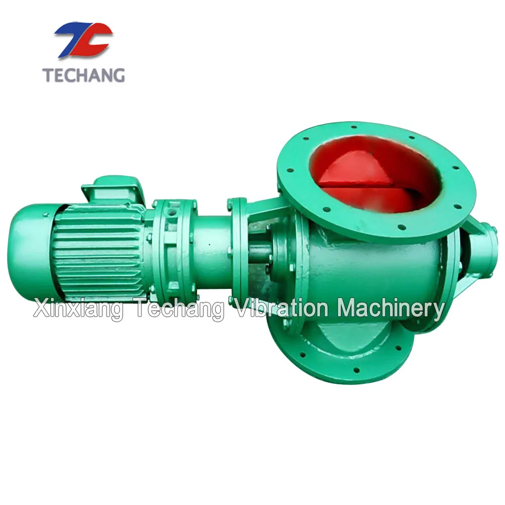 Industrial dust collector rotary valve discharge airlock