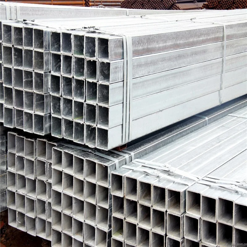 Construction building material ms galvanized square pipe