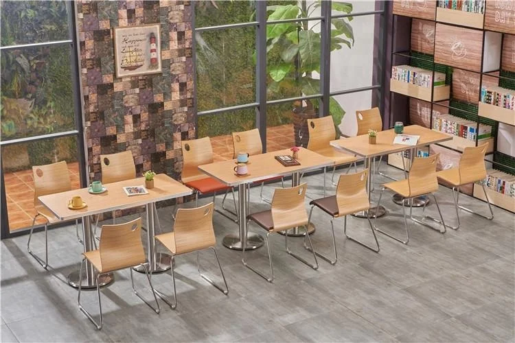 Foshan directly cafeteria table chairs dining furniture for restaurant