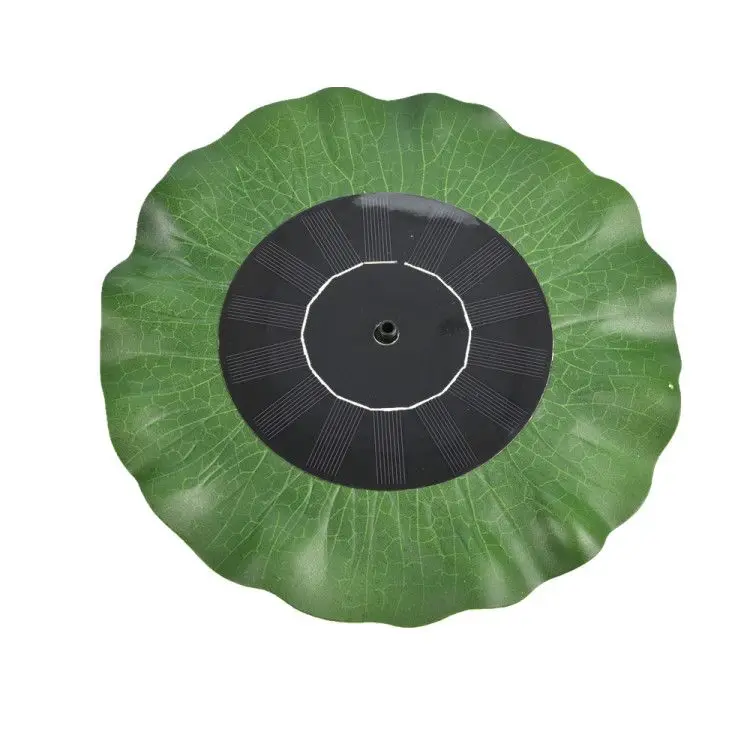 Solar floating fountain with decorative lily surround Lotus leaf solar powered fountain pump for Garden Pond