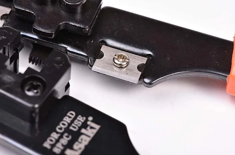 Asaki Ratchet Cable Lug Tool Crimping Pliers , Wire Terminal Crimper Types