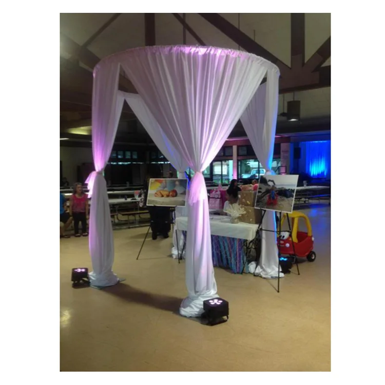 Cheap Circle Round Pipe And Drape Backdrop Wedding Decoration Set