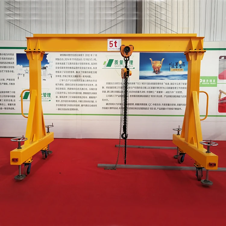 20m span 20 ton portable gantry crane
