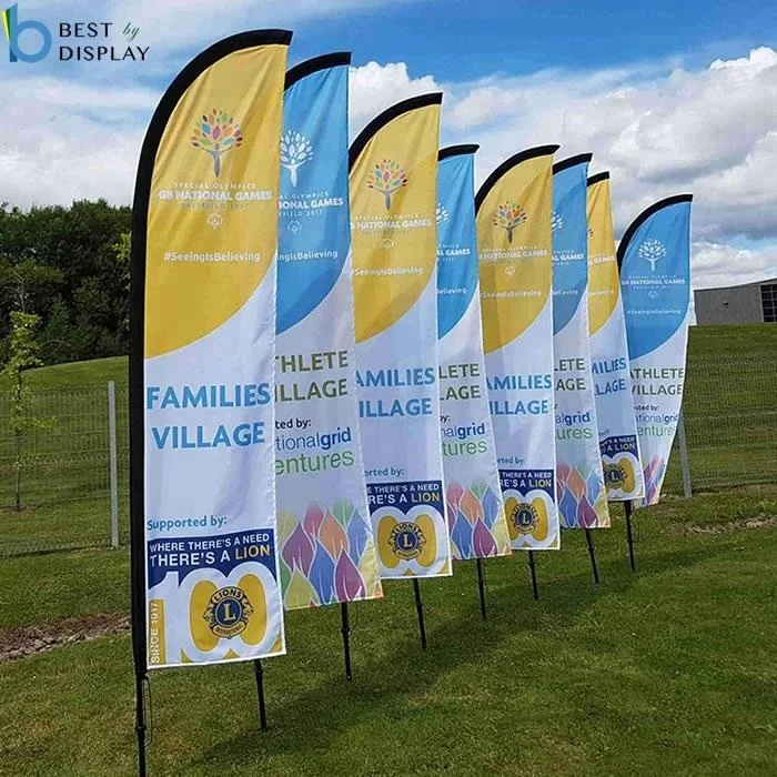 Beach flag accessories cross base with water bag ground spike